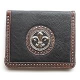 Ipad 2 Case Designer Fashioned / Best Leather-Look for Women iPad 2 Case Cover - Black, Jeweled w Fleur de Lis