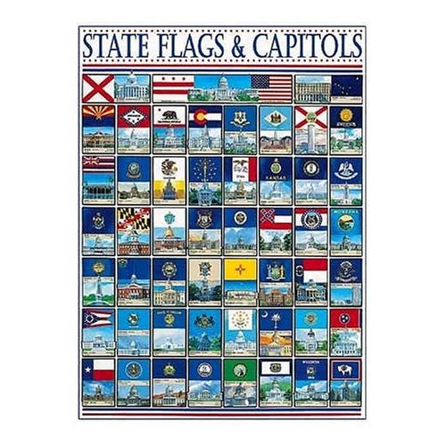 61urDRtSyUL State Flags and Capitols Jigsaw Puzzle 1000pc