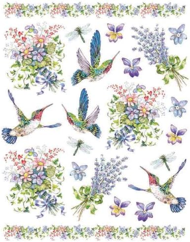 Hummingbirds 2-Sheet IdeaStix Accents Peel and Stick Décor