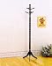 Twist Style Cherry Finish Wood Swivel Coat Rack Stand / Hall Tree