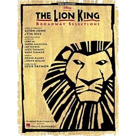 Lion King - Broadway Selections - Vocal Selections Songbook