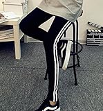 Spinas（スピナス) レディース マタニティ レギンス 2015 夏 秋 冬 お腹すっぽり ジャージ☆ (M, black)