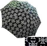 Punk Rock Retro IRON CROSS Rain Umbrella