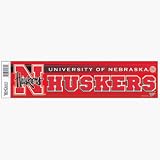 Nebraska Cornhuskers Bumper Sticker / Decal Strip **