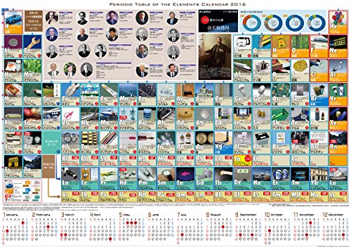 元素周期表カレンダー 2016 大判A1サイズ