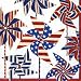Caspari Patriotic Pinwheels Paper Cocktail Napkin, 20 Count