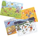 sigikid 40122 - PlayQ - Kids Puzzle 4 Jahreszeiten