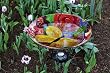 Butterfly Whimsy Glass Birdbath