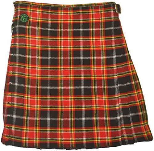 American Highlander Men's Firefighter Tartan Kilt 34 Waist Red/Black/Yellow/White