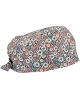 Guoer Women's Scrub Cap One Size Small Flower Blue