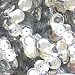 Pailletten Silber 6mm - 1400St�ck. Styropor