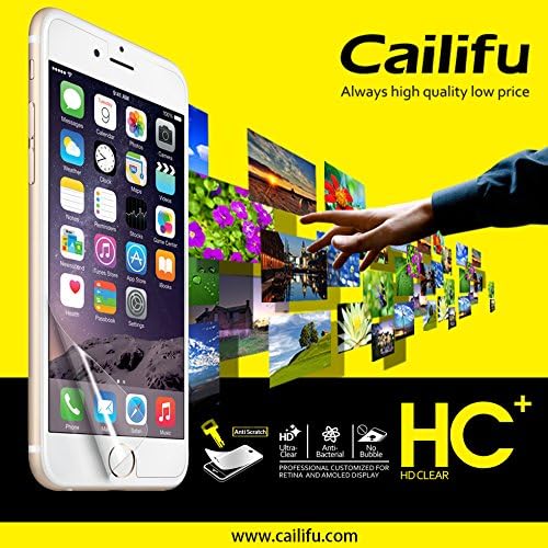 iPhone 6/6s 4.7 " Screen Protector Cailifu [HD Clear] Highest Quality Premium High Definition Ultra Clear Screen Protector with Lifetime Replacement Warranty [6 Pack] - Retail Packaging 2015
