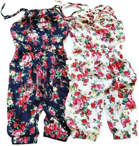 Urparcel Baby Girls Jumpsuit T-shirt Summer Playsuit Rompers One-piece 2-7y