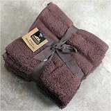 Review Madison Industries  / Homestyle Chocolate Brown 6 Piece Washcloth Sett