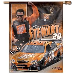 Tony Stewart NASCAR Vertical Flag (27x37) by Wincraft