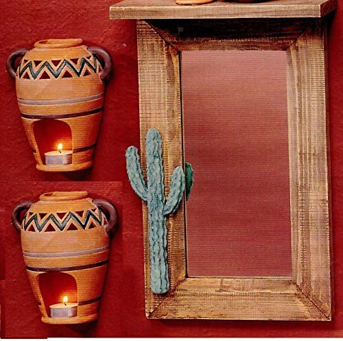 3 Pc. Southwest Mirror and Candle Sconce