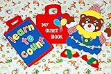 布絵本MY QUIET BOOK バルーン&learn to count　おまけ付きハンドパペット クラウンベア  ファンタイムギフトセット