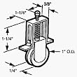 Prime Line Prod. 11657 1" Adjustable Roller Assembly
