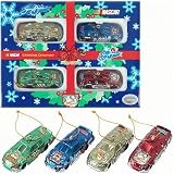 Nascar Sam Bass Team Caliber Christmas Ornaments Set