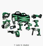 Hitachi KC18DY9L 18V 3.0Ah Lithium Ion 9-Tool Combo Kit