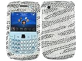 Zebra Silver Bling Rhinestone Faceplate Diamond Crystal Hard Skin Case Cove ....