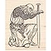 Kneeling Knight Rubber Stamp Large