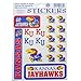 Kansas Jayhawks Vinyl Cling Stickers 18 Removeable Decals NCAA Licensed