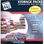 Space Bag Storage Packs 15 Bag Combo Set