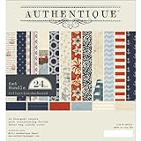 Authentique Paper Anchored Bundle Cardstock Pad, 6 by 6-Inch