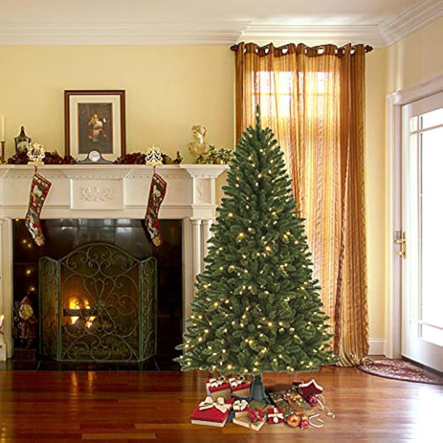 Color Switch Plus 6.5' ft Vancouver Fir Christmas Tree With 400 LED Dual Color Lights