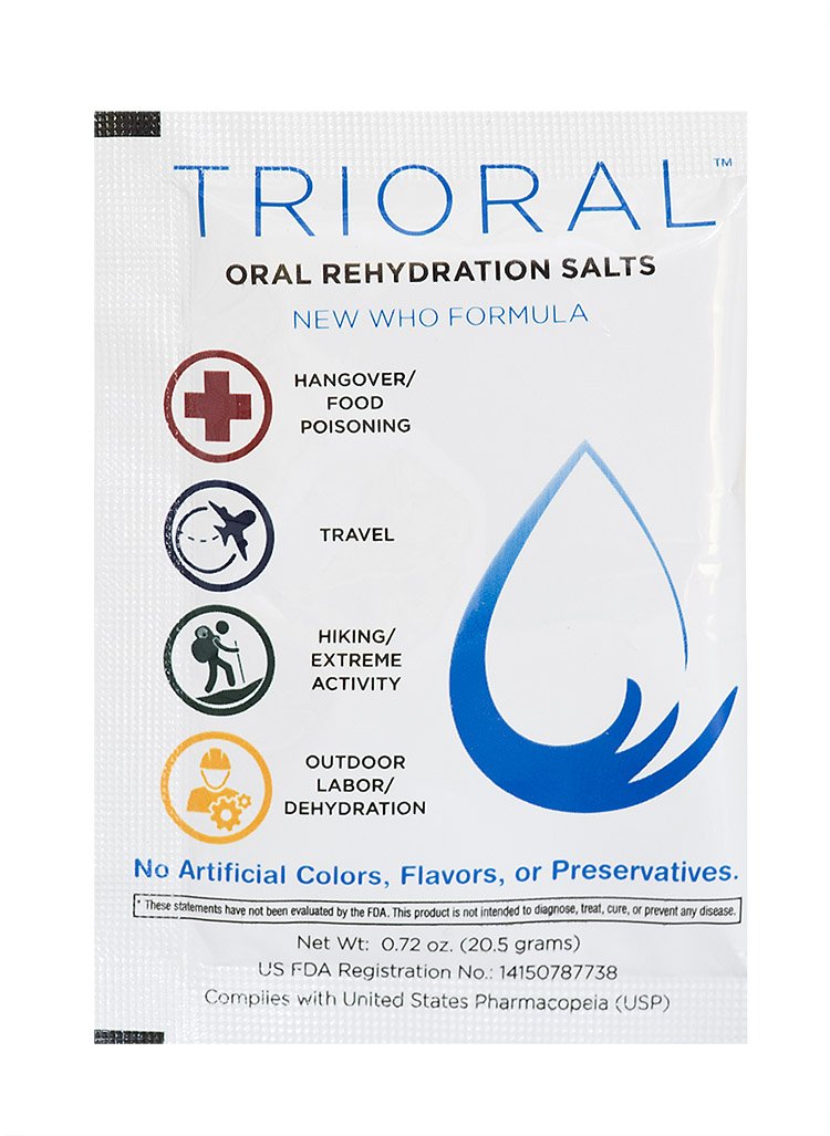 Amazon.com: TRIORAL - Oral Rehydration Salts ORS (15, One Liter ...