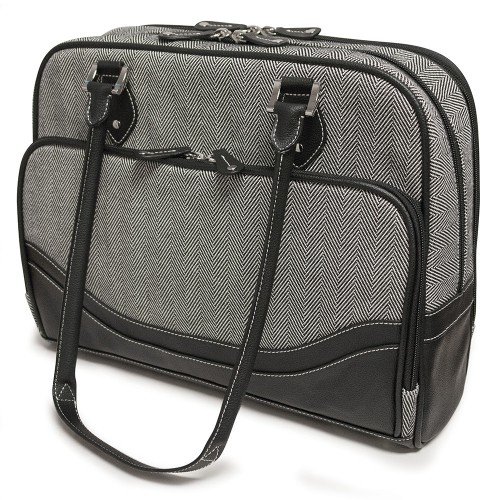 Mobile Edge Classic Herringbone Tote (large) for 16-Inch PC/17-Inch Mac fits all iPad generations including iPad4
