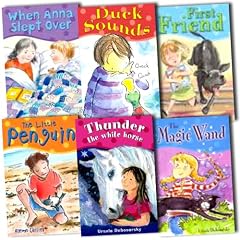 Happy Cat First Reader For Girls 6 Books Collection Pack Set RRP: �23.94 (Duck Sounds , The Little Penguin, The Magic Wand, Thunder the White Horse, When Anna Slept Over, First Friend)