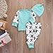 Baby Boys Girls Raglan Sleeve T-shirt and Cross Print Pants Outfit with Hat