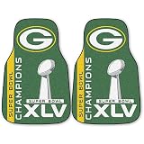 Green Bay Packers Super Bowl XLV Champions 2 piece Carpet Cat Mats