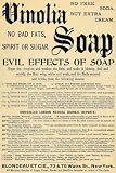 1892 Ad Vinolia Soap Blondeau ET CIE New York Toiletries Household Item Sanitary - Original Print Ad