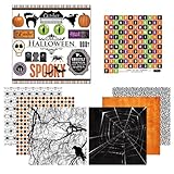 Scrapbook Customs Themed Paper and Stickers Scrapbook Kit, Halloween