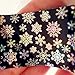 NICOLE DIARY Xmas Christmas Snowflake Holographic Nail Foils Nail Art Transfer Sticker Paper