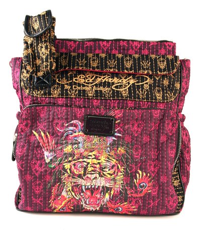 Ed Hardy Winston Postino Tiger Diaper Bag (Fuchsia / Black) 61v1c6XQirL. SL500 Ed Hardy Winston Postino Tiger Diaper Bag (Fuchsia / Black)
