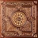 Faux Antique Copper #303 Plastic Ul Rated Ceiling Tile Flat Design Can Be Glue on Clean Smooth Flath Surface, Also Can Glued Over Popcorn Ceiling 24"x24" with Overlaping Edges. Fire Rated!