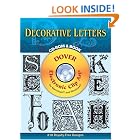 Decorative Letters CD-ROM and Book (Dover Electronic Clip Art Series) by  Dover