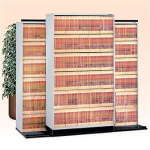 Tennsco Medical File Unit with 2 Fixed and 1 Mobile Cabinet, Letter