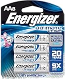 Energizer Ultimate Lithium AA Batteries, World's Highest-Energy AA Battery, 8 Count