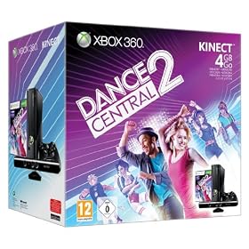 Console Xbox 360 4 Go + Kinect + Kinect adventures ! + Dance central 2