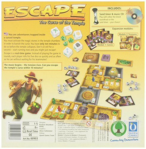 Imagen 2 de Escape - Juego de tablero (Queen Games QUE60903) [importado de Inglaterra]