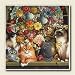 Kitchen & Housewares : Boucats Cats Kittens Brandt Baldts Absorbastone Coasters Set/4