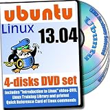 Ubuntu 13.04, 4-discs DVD Installation and Reference Set, Ed.2013