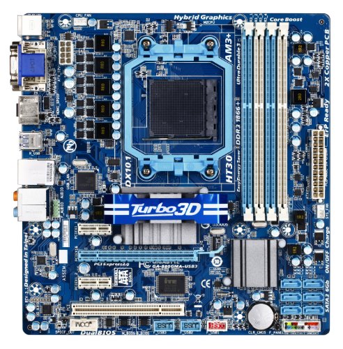 GIGABYTE GA-880GMA-USB3 AM3+ AMD 880G HDMI SATA 6Gb/s USB 3.0 Micro ATX AMD Motherboard