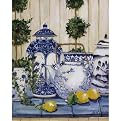 Jars and Lemons - Blue (16 x 20")