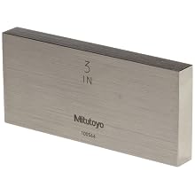 Mitutoyo Carbide Rectangular Bore Gage Calibration Kit, ASME Grade 0, 0.04 - 3.0" Length (9 Blocks + Accessories)